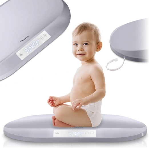 Elektronska dojenčkova tehtnica Nukido z visoko natančnostjo in merilnim trakom