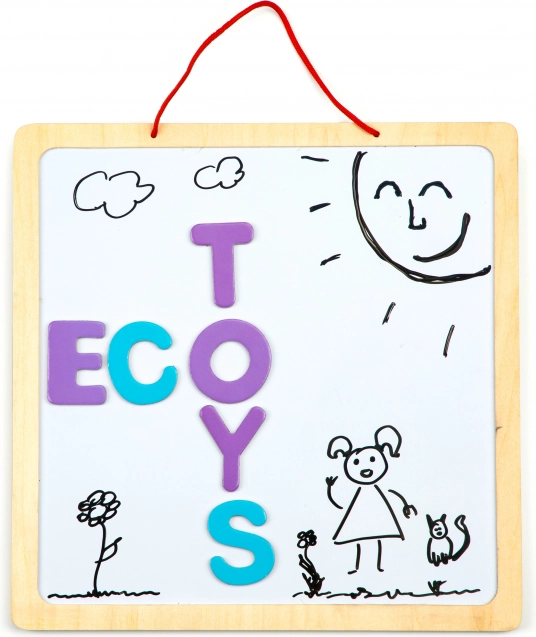 Izobraževalna magnetna tabla s besedami in številkami 3v1