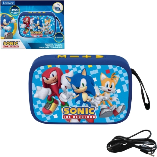 Lexibook prenosni zvočnik SONIC s tekstilnim pregrinjalom in TWS