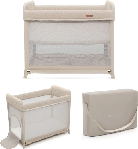 Potovalna posteljica KINDERKRAFT Moon Dream Beige