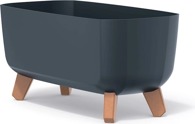 Cvetličnik z nogicami Gracia Case 39 cm antracit
