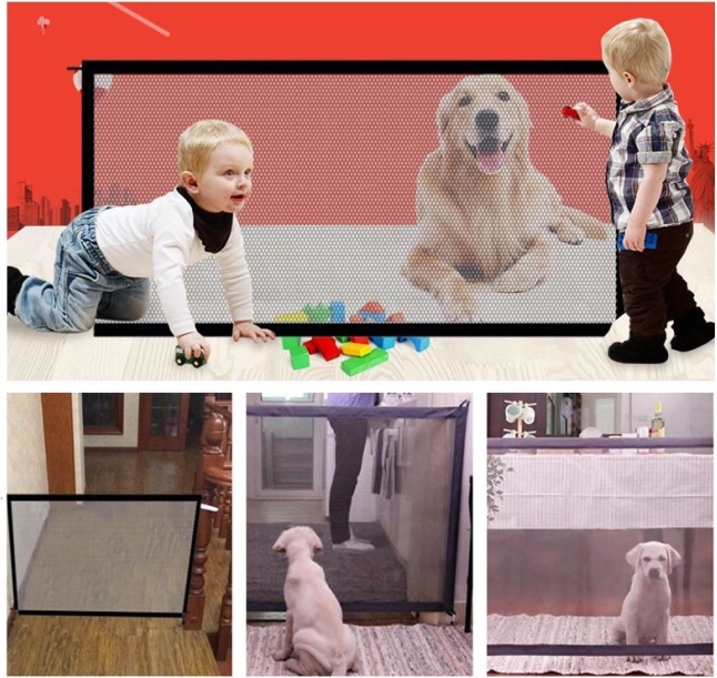 Varnostna vratna zapora za pse/mačke (š 183 x v 75 cm)