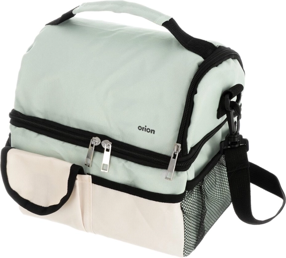 Termotorba zelenkaste barve 23 × 15,5 × 24 cm