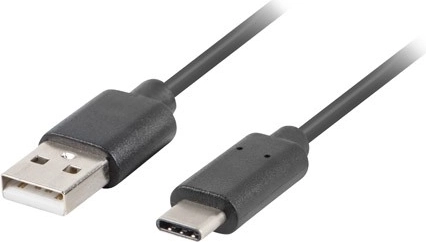 USB 2.0 kabel USB-C (samec) – USB-A (samec) 0,5 m črn - 1 kos
