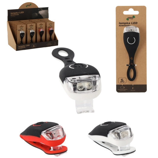 Sponke LED luči za kolo bela in rdeča