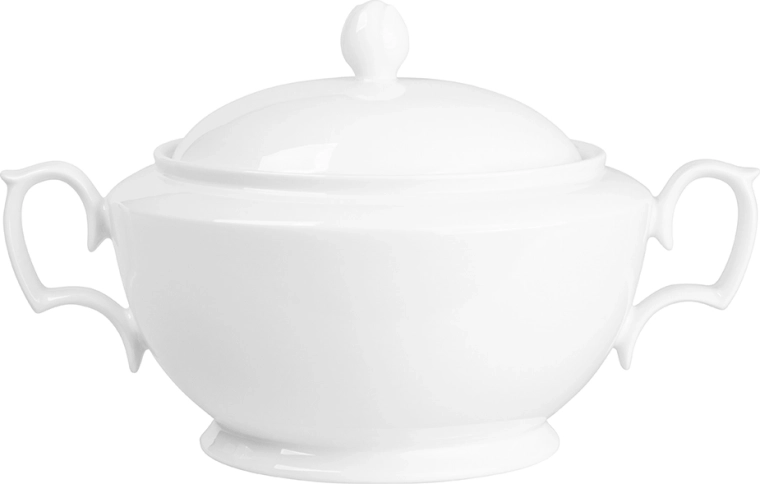MariaPaula Klasyka bela porcelanasta vaza 2,7 l