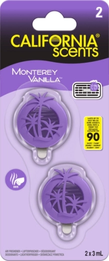 Dišava za avto za rešetko CALIFORNIA SCENTS Monterey Vanilla