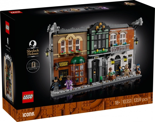Lego Icons Sherlock Holmes: knjižni nišni dodatek (book nook)