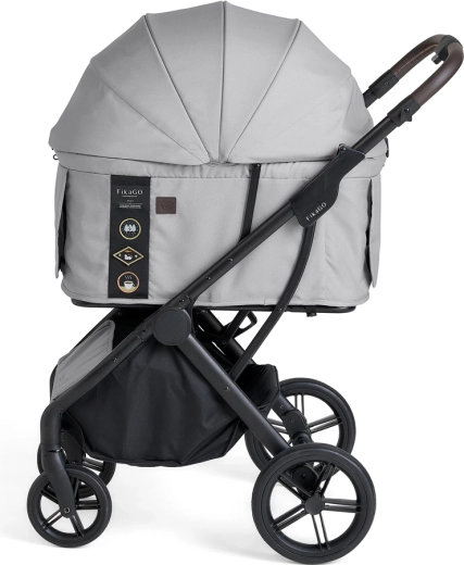 FIKAGO voziček za pse in mačke Agile2 soft grey