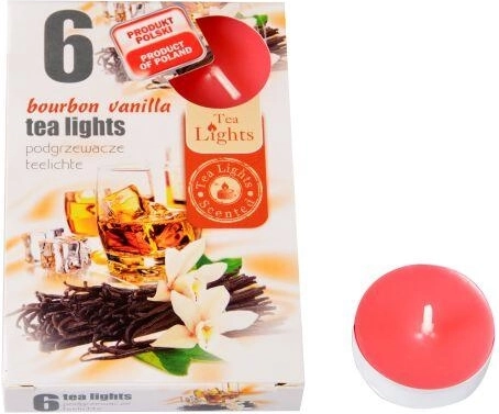 Dišeče čajne svečke Bourbon vanilija, 6 kos