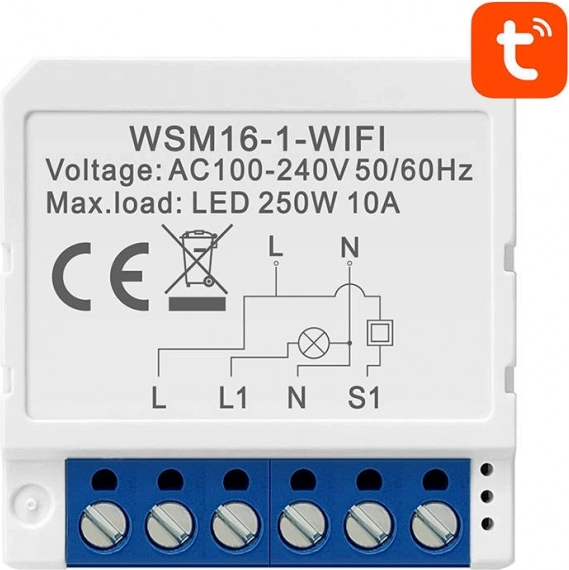 Pametni WiFi stikalni modul Avatto WSM16-W1 TUYA