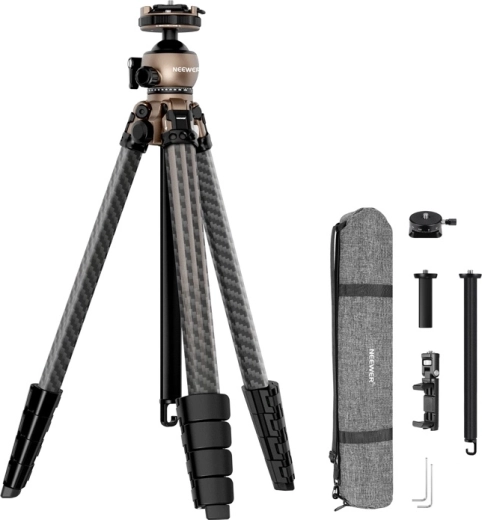 Neewer LT35 potovalni karbonski stativ s 360° panoramsko kroglično glavo