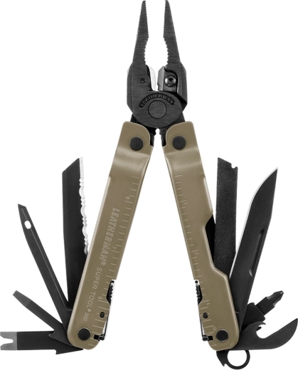 Leatherman Super Tool 300M coyote tan multifunction tool (18 functions)