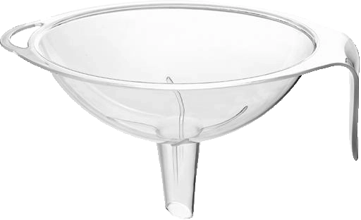 Velik plastični lij TITIZ za natančno prelivanje