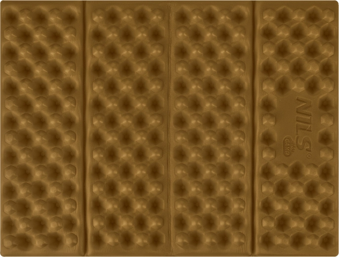 Zložljiv penasti sedež z reflektivnim slojem NILS Camp, rjav