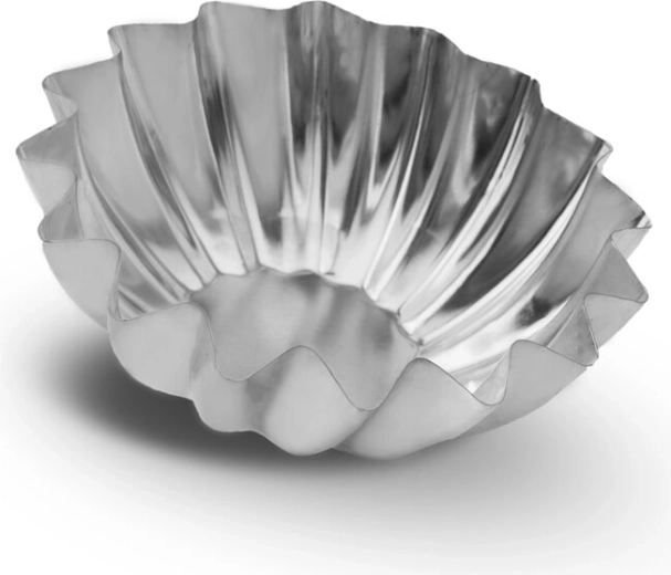 Komplet pocinkanih modelčkov za tartaletke – košarica 10 cm (6 kosov)