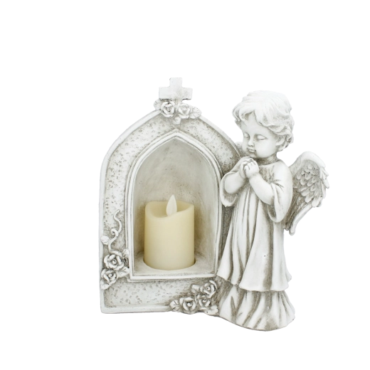 Pietetna dekoracija Angel večnosti z LED osvetlitvijo – 1 kos