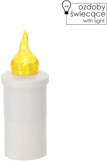 Električna LED sveča – vzdržljivost 118 dni, 15 cm