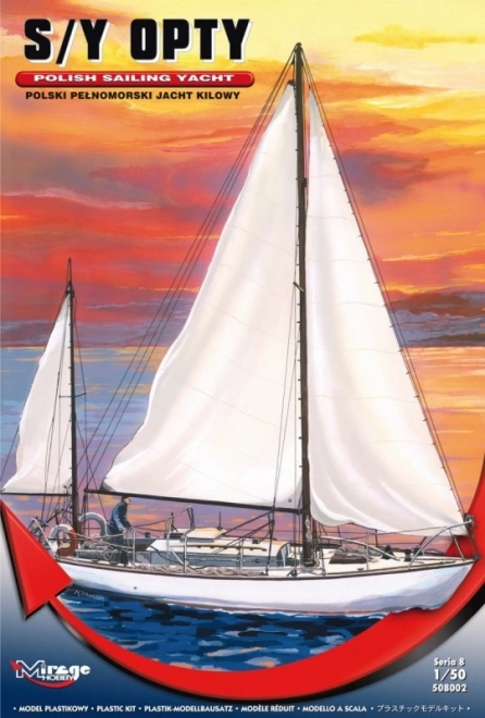 Model jadrnice S/Y Opty