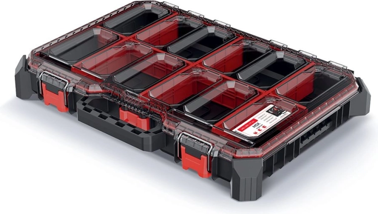 Organizator za orodje Prosperplast MSX s prozornim pokrovom, nizek profil 54,3 × 39 × 7,7 cm