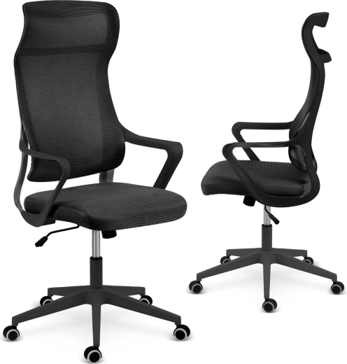 Pisaniški stol iz mikro mreže Sofotel Labi črna