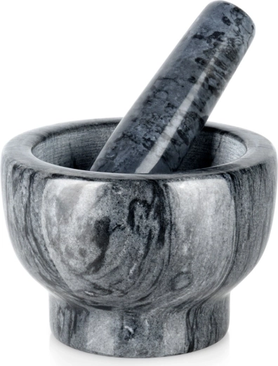 Granitni možnar s tolkačem 13 cm – črn