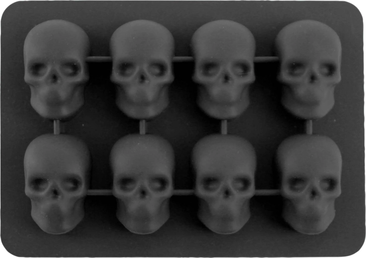 Silikonski model za led Lobanja, 8 kock