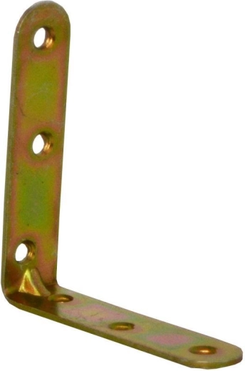 Kotnik z vtisom, rumeno pocinkan 80 × 18 × 2 mm, pakiranje 15 kos