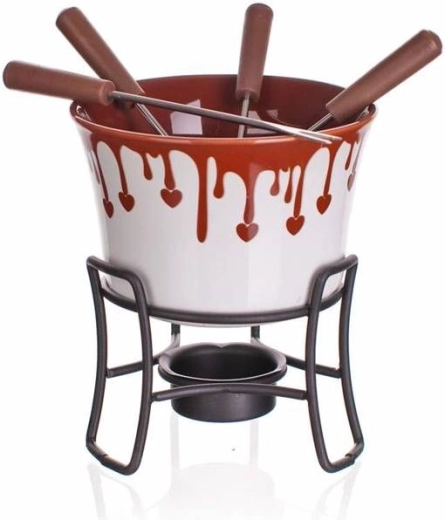 Komplet 6 kosov Fondue Choco Dark