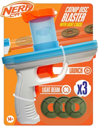 Nerf Cat interaktivni blaster za mačke s catnip diski 20 cm