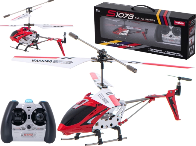 RC helikopter Syma S107G – Rdeča