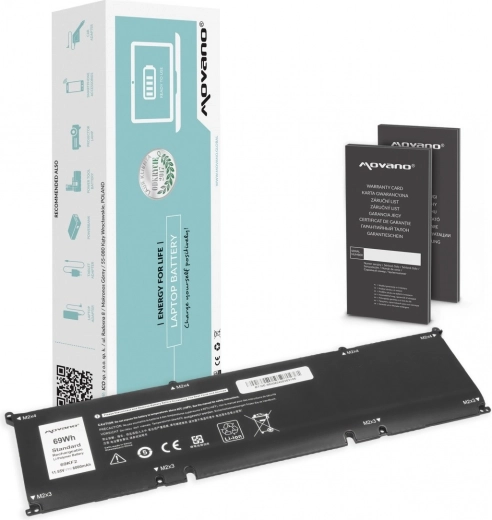 Baterija Movano za Dell Alienware M15/M17 R3/R4, Precision 5550 in XPS 9500/9510 (69Wh, 6000mAh)