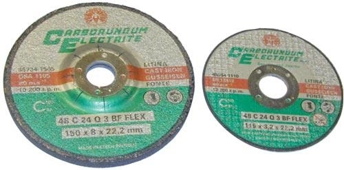 Brusilni kolut za lito železo in kamen 150 × 6 × 22,2 mm