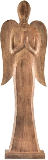 Dekorativna figurica angela v odtenku mango 78 cm