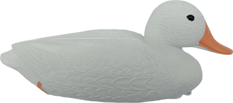 Vrtna plavajoča dekoracija raca bela