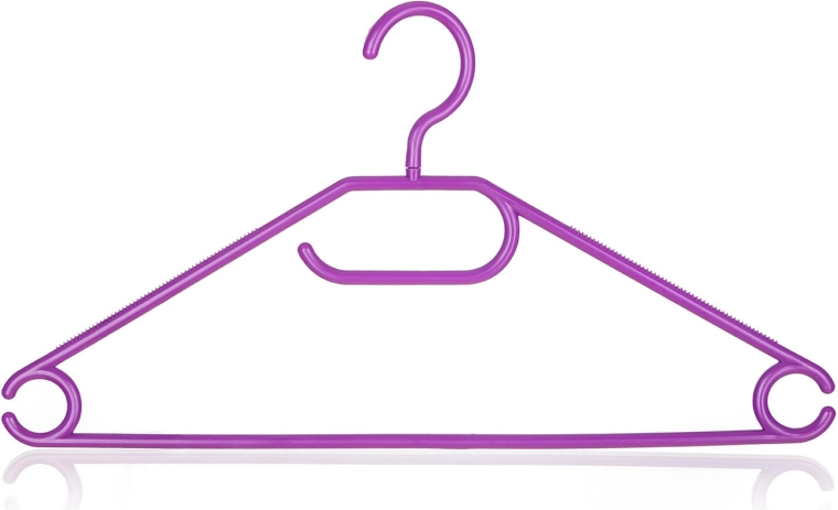 Vrtljiva plastična obešala BRILANZ, barvni miks, 5 kosov