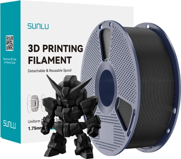 Sunlu PLA+ 2.0 črni filament