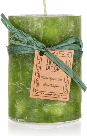 valjasta sveča green 6,8 × 9,5 cm