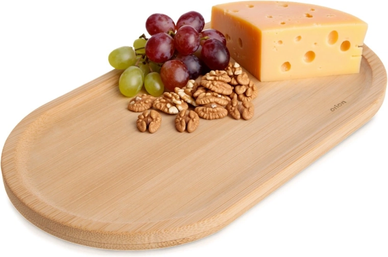 Bambusov ovalni krožnik za serviranje 19 × 10,5 cm