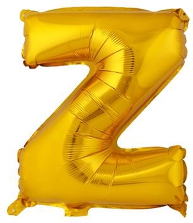 Foliasti balon TORO črka Z 30 cm