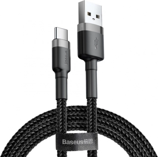 Baseus Cafule USB-C kabel 2A 2 m sivo-črn