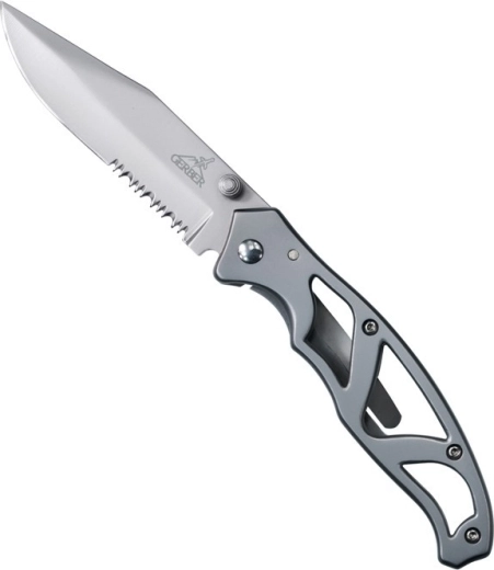 Gerber Paraframe I Serrated žepni nož 7,5 cm, celokovinski