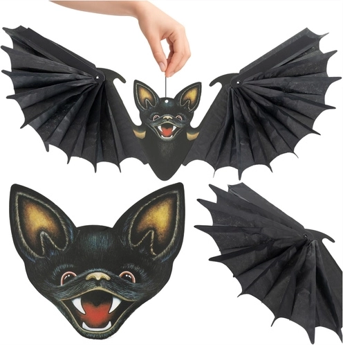 Viseča halloweenska dekoracija netopir Ruhhy 60 cm - 1 kos