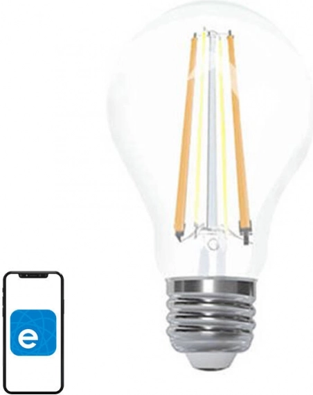 pametna wi‑fi led žarnica sonoff filament a60, e27, zatemnitvena, 2200–6500 k