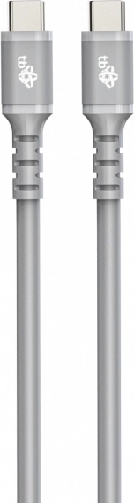 Silikonski USB‑C – USB‑C kabel 1 m, sivi