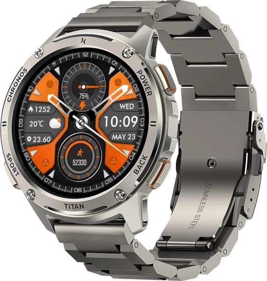 Pametna ura Maxcom Titan Chronos srebrna