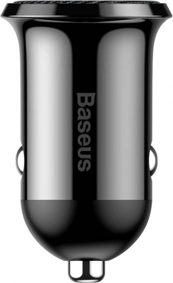polnilec za avto Baseus Grain Pro 2x USB črna