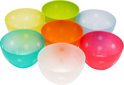 Plastična kuhinjska posoda majhna 14 cm - mešanica barv
