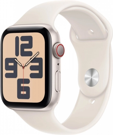 apple watch se gps + cellular 40 mm aluminij v odtenku moonlight s športnim paščkom m/l