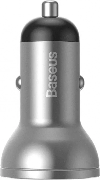 Baseus avtomobilski polnilec z 2 USB vrati in LED zaslonom